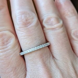 Sterling silver CZ eternity ring - listing 3